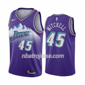 Män Utah Jazz Tröja Donovan Mitchell 45 2019-20 Nike Hardwood Classics Swingman